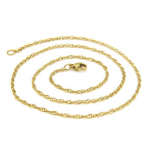 Proplétaný řetízek GOLD 45/0,15 cm