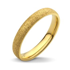 Pískovaný prsten GOLD