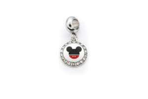 Visací přívěsek HLAVA MICKEY s kamínky BAREVNÝ II