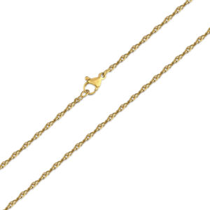 Proplétaný řetízek 50/0,2 cm GOLD
