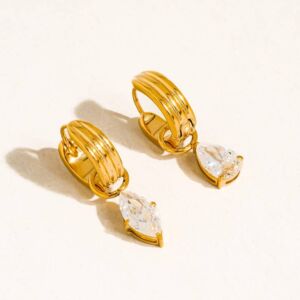 Náušnice SAFFRON 18K GOLD PLATED