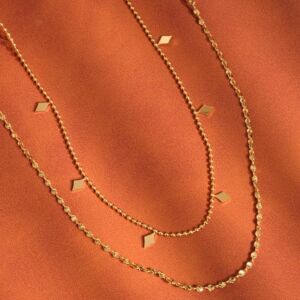 Náhrdelník ARÔMES 18K GOLD PLATED