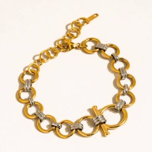 Náramek CÉLIANE BAREVNÝ 18K GOLD PLATED