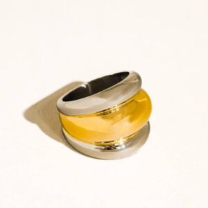 Prsten DAELEN BAREVNÝ 18K GOLD PLATED