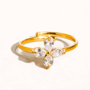 Prsten ETHEL 18K GOLD PLATED
