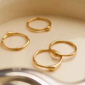 Prsten ROWENA 18K GOLD PLATED