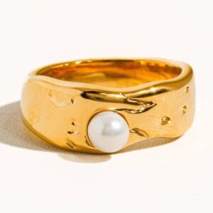 Prsten PAVE 18K GOLD PLATED