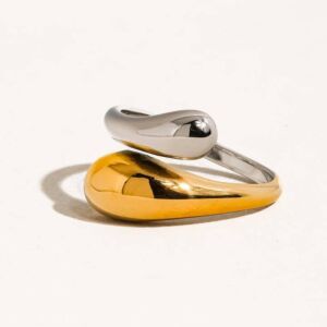 Prsten GABRIELLE BAREVNÝ 18K GOLD PLATED