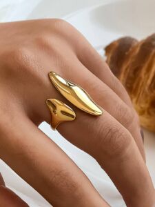 Prsten DANIELLE 18K GOLD PLATED