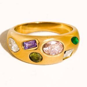Prsten ORLUME 18K GOLD PLATED