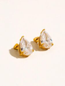 Náušnice AVENN KAPKA 18K GOLD PLATED