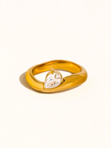 Prsten BELLINE 18K GOLD PLATED