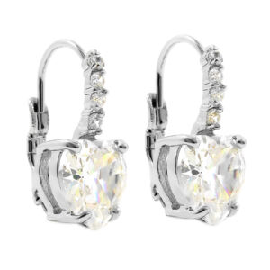 Visací náušnice SRDCE s kamínky