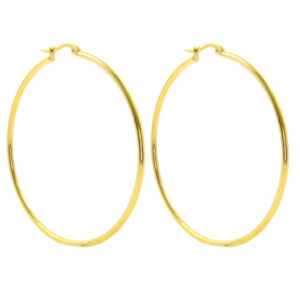 Náušnice kruhy GOLD 7 cm