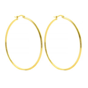 Náušnice KRUHY GOLD 6,5 cm