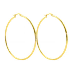 Náušnice Kruhy GOLD 5,5 cm