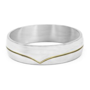 Pánský snubní prsten LINE GOLD