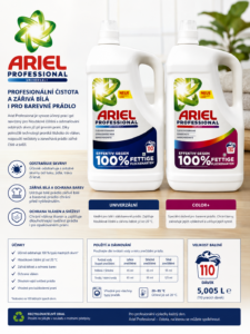 Gel na praní Ariel Professional Německý Gel pro univerzální praní 110 praní 4,95 l