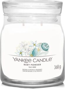 Yankee Candle vonná svíčka Signature ve skle střední Baby Powder 368g