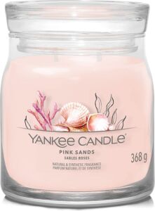 Yankee Candle vonná svíčka Signature ve skle střední Pink Sands 368g