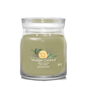 Yankee Candle vonná svíčka Signature ve skle střední Sage & Citrus 368g