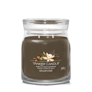Yankee Candle vonná svíčka Signature ve skle střední Vanilla Bean Espresso 368g
