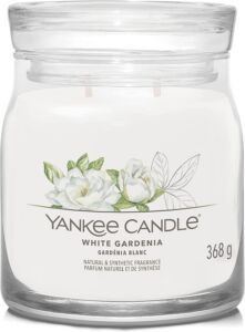 Yankee Candle vonná svíčka Signature ve skle střední White Gardenia 368g
