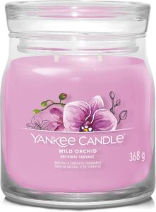 Yankee Candle vonná svíčka Signature ve skle střední Wild Orchid 368g