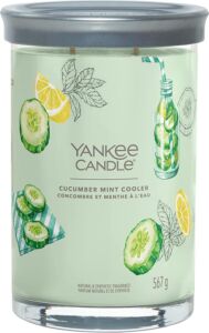 Yankee Candle vonná svíčka Tumbler ve skle velká Cucumber Mint Cooler 567g