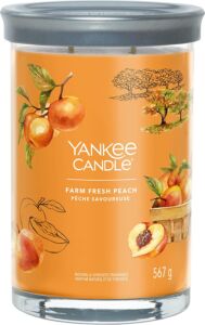 Yankee Candle vonná svíčka Tumbler ve skle velká Farm Fresh Peach 567g