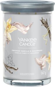 Yankee Candle vonná svíčka Tumbler ve skle velká Smoked Vanilla & Cashmere 567g