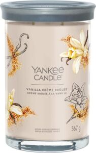 Yankee Candle vonná svíčka Tumbler ve skle velká Vanilla Creme Brulee 567g