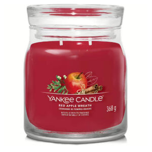 Yankee Candle vonná svíčka Signature ve skle střední Red Apple Wreath 368g