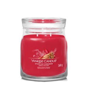 Yankee Candle vonná svíčka Signature ve skle střední Sparkling Cinnamon 368g