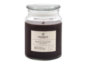 Lumante vonná svíčka s dřevěným knotem Black Coconut 511 g