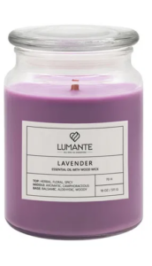 Lumante vonná svíčka s dřevěným knotem Lavender 511 g