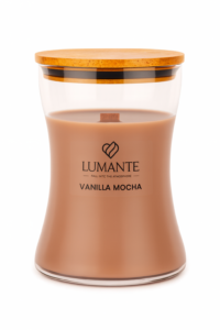 Lumante vonná svíčka s dřevěným knotem Vanilla Mocha váza 398 g