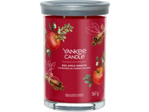 Yankee Candle vonná svíčka Tumbler ve skle velká Red Apple Wreath 567g