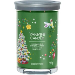 Yankee Candle vonná svíčka Tumbler ve skle velká Shimmering Christmas Tree 567g