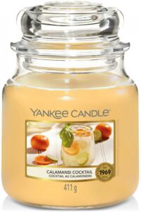 Yankee Candle vonná svíčka Classic ve skle střední Calamansi Cocktail 411 g