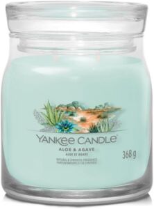 Yankee Candle vonná svíčka Signature ve skle střední Aloe & Agave 368g