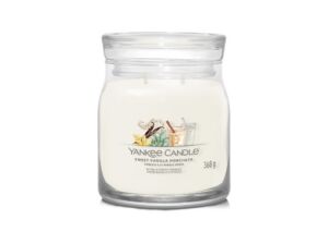 Yankee Candle vonná svíčka Signature ve skle střední Sweet Vanilla Horchata 368g