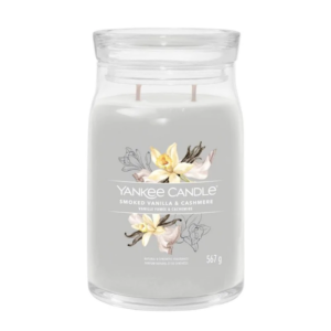 Yankee Candle vonná svíčka Signature ve skle velká Smoked Vanilla & Cashmere 567g