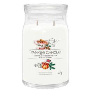 Yankee Candle vonná svíčka Signature ve skle velká London Christmas Tea 567g