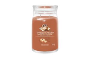 Yankee Candle vonná svíčka Signature ve skle velká Pumpkin Cinnamon Swirl 567g