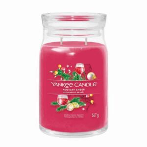Yankee Candle vonná svíčka Signature ve skle velká Holiday Cheer 567g