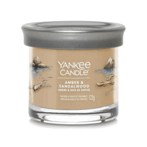 Yankee Candle vonná svíčka Tumbler ve skle malá Amber & Sandalwood 122g