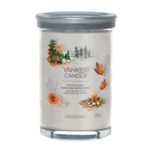 Yankee Candle vonná svíčka Tumbler ve skle velká Woodland Weekend Memories 567g