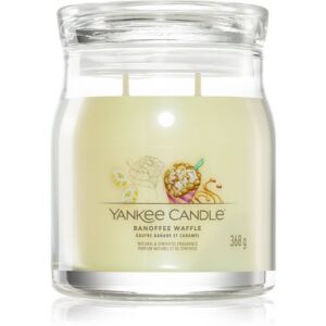 Yankee Candle vonná svíčka Signature ve skle střední Banoffee Waffle 368g
