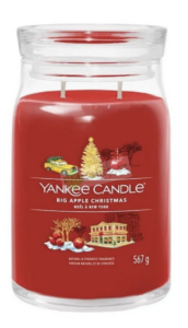 Yankee Candle vonná svíčka Signature ve skle velká Big Apple Christmas 567g